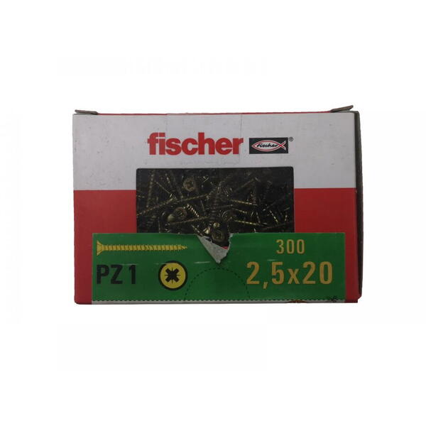 Fischer Surub ptr lemn FPF-SZ 2.5x20 YZF 300buc/cutie 653020 Profix