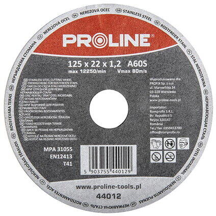Proline Disc debitare inox 115x1.2mm A60S 44011