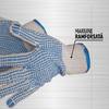 LUMYTOOLS Manusi lucru tricotate cu puncte PVC LT74120 Lumy