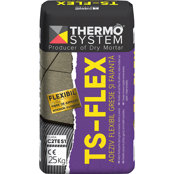 Thermo System Adeziv gresie si faianta flexibil ts-flex 25kg Thermo