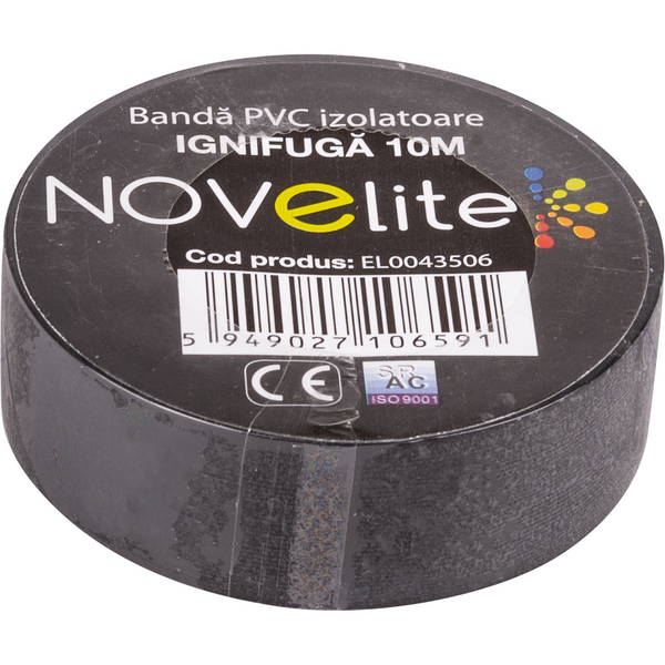 Banda izolatoare 10m neagra novelite EL0043506