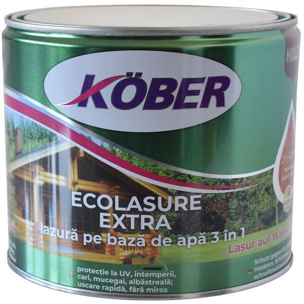 Vopsea ecolasure extra mahon 8277 2.5l Kober