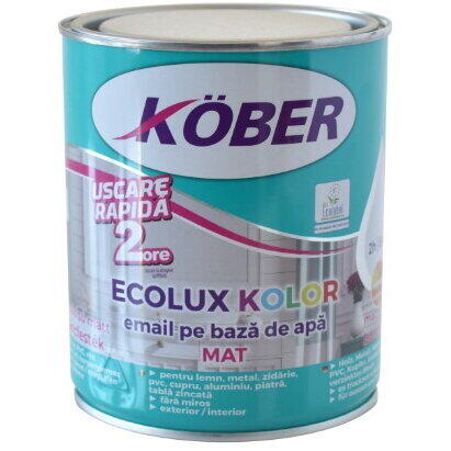 Vopsea ecolux brun mat ral 8017 828017M 0.6l Kober