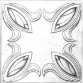 Tavan fals decorativ polistiren TPO-C-3D-0857-TBL 50x50cm 2mp/pac
