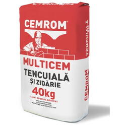 Liant tencuiala-zidarie multicem 12.5 40kg/sac formula noua 3450000669 Cemrom