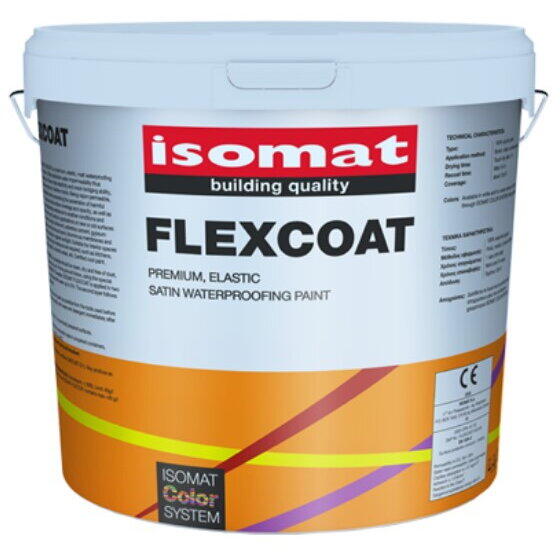 Vopsea lavabila exterior flexcoat 9l Isomat