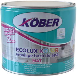 Vopsea ecolux gri mat ral7016 V827016M-C2.5l Kober