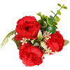 Vaza rotunda cu flori rosii- red 2077 Ella Home