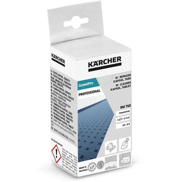 Detergent pentru curatarea covoarelor tablete RM 760 carpet pro cleaner 16 tablete 6.295-850.0 Karcher
