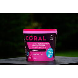 Vopsea coral ceramic mat 15l+coral amorsa speciala alba 4l