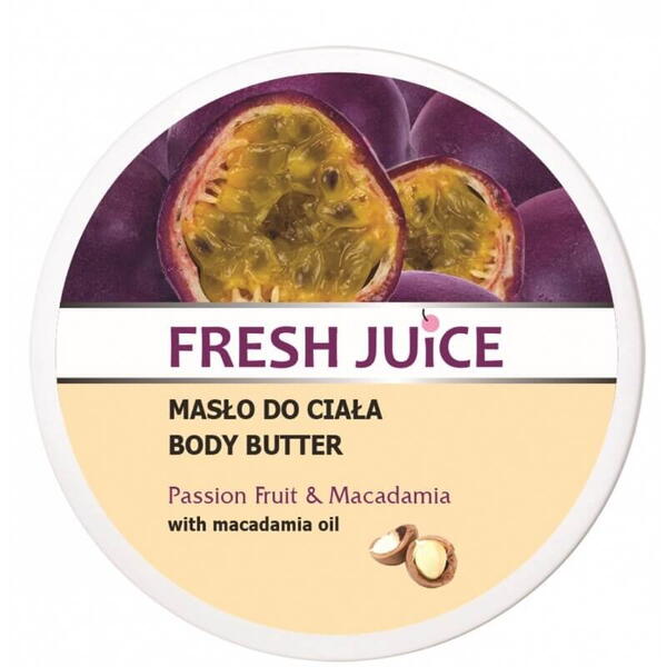 Fresh Juice Unt de corp cu fructul pasiuni si macadamia 225ml