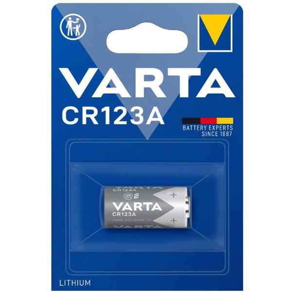 Baterie lithium CR123A 1 buc 6205 Varta