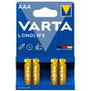 Baterie alcalina longlife AAA 4 buc 4103 Varta
