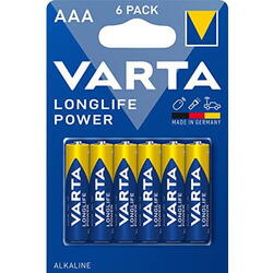 Baterie alcalina longlife power AAA 6 buc (4+2) 4903 Varta