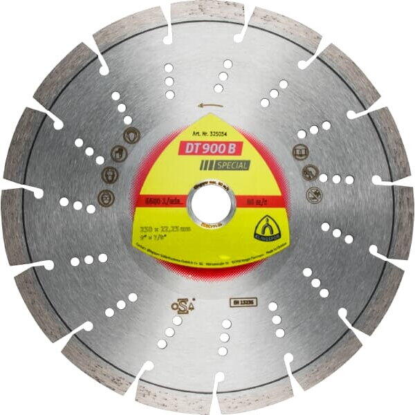 Disc diamantat pentru beton dt/special/dt900b/s/125x2,4x22,23/9s/12 325208 Klingspor