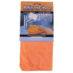 Laveta microfibra prosop universala portocalie 30x30cm 103501