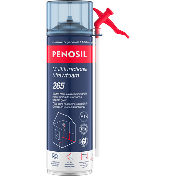 Spuma poliuretanica multifunctionala 265 straw 500ml Penosil