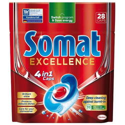 Detergent pentru masina de spalat vase Somat excellence 28 capsule