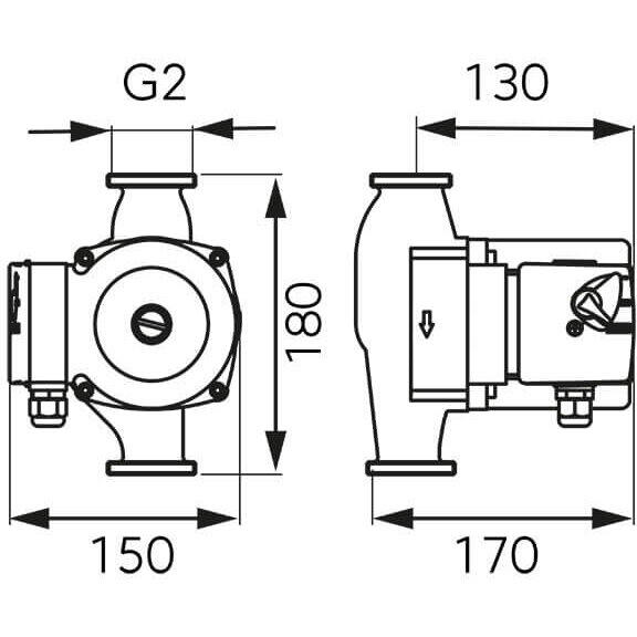 Pompa circulatie Ferro 32/80/180  0401W