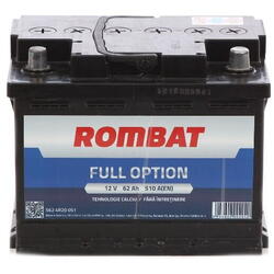 Acumulator auto 62ah full option Rombat