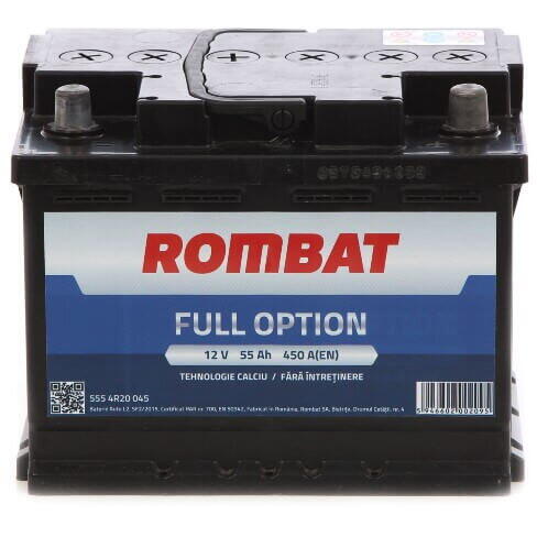Acumulator auto 55ah full option Rombat