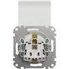 Schneider Electric Priza 2p+e obturatoare+capac fara surub sedna alb SDD111024