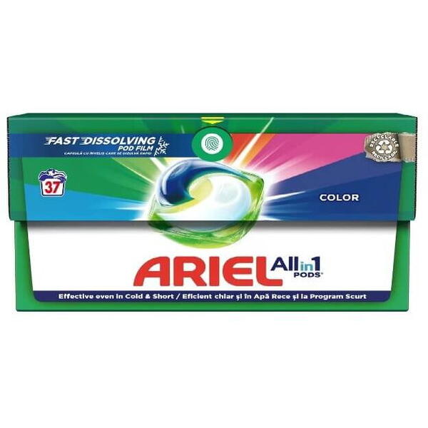 Detergent de rufe Ariel capsule pods color&style 37 spalari