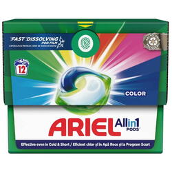 Detergent de rufe Ariel capsule pods color 12 spalari