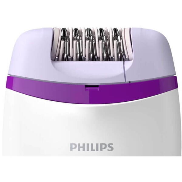 Epilator compact cu fir Philips satinelle BRE225/00 17208 alb/violet