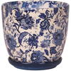 Plastor Ghiveci+farfurie ceramica, wenus, 19,5 cm, flori