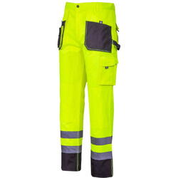 Pantalon reflectorizant intarit / verde - s L4052501 Lahti Pro