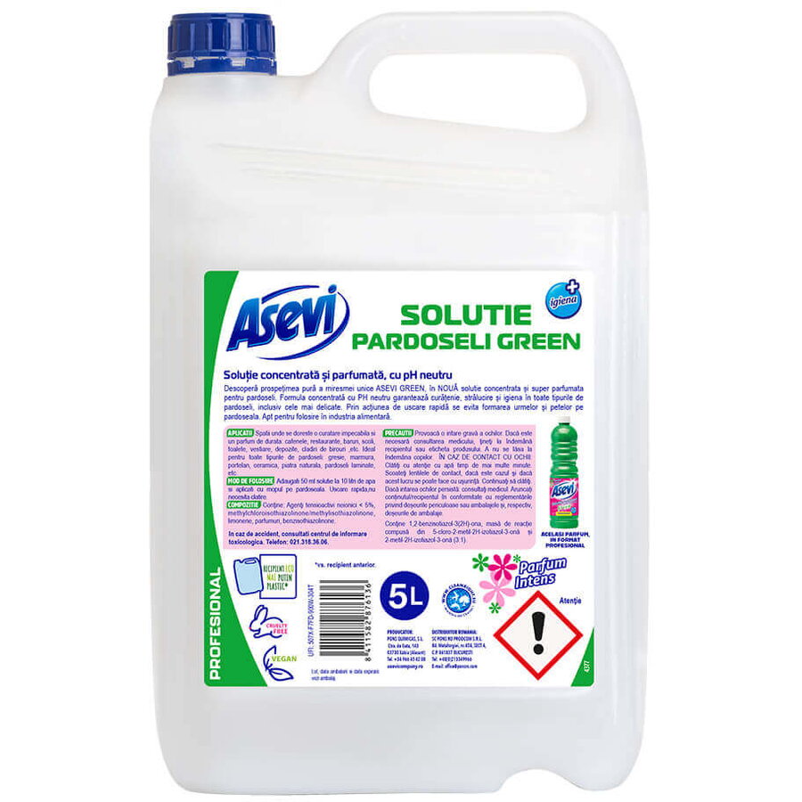 Detergent de pardoseli green 5l Asevi - Brick Romania