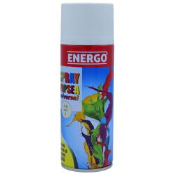 Spray vopsea universal alb mat 5 volum 450ml Energo