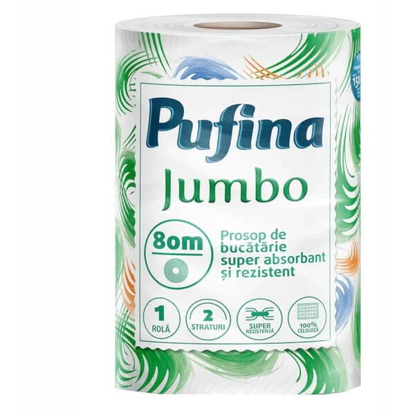 Prosop hartie Pufina jumbo 2 straturi 80m