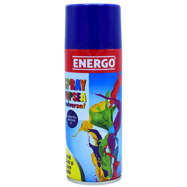 Spray vopsea universal albastru deschis 21 volum 450ml Energo