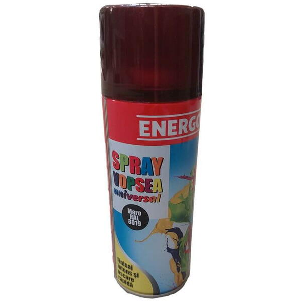 Spray vopsea universal maro ral8019 volum 450ml Energo