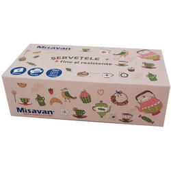 Servetele cutie tea 150buc/set 2 straturi Misavan