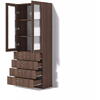 Office-line N°3 vitrina nuc inchis 2000x800x400 Fabrik Home