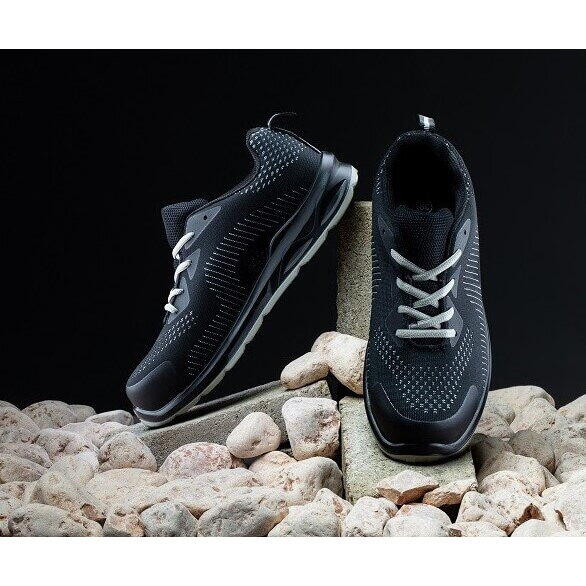 Dalgeco Pantofi de protectie cu bombeu fibra de sticla poliester negru+gri s1p 39 DCT  0305010601039 Stepper