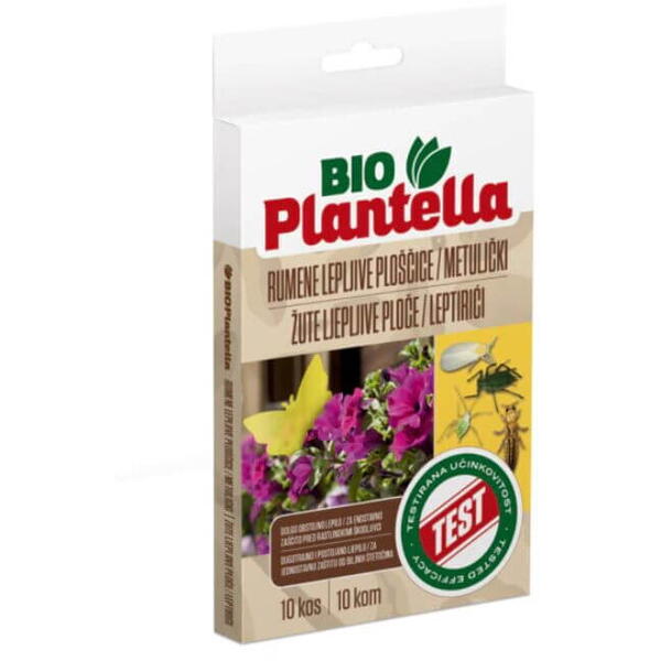 Miniplaci adezive galbene impotriva insectelor 40071 Bio Plantella