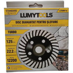 Disc diamantat turbo pentru slefuire 125 mm LT08816 Lumytools