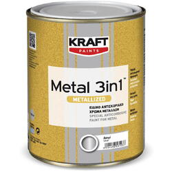 Email 3in1 metalizat mat antracit 0.75l 502 Kraft