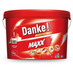 Vopsea lavabila interior maxx white mat 2.5l Danke