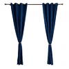 HEINNER Set 2 draperii catifea 140x270cm HR-VDR140-BLUE albastru