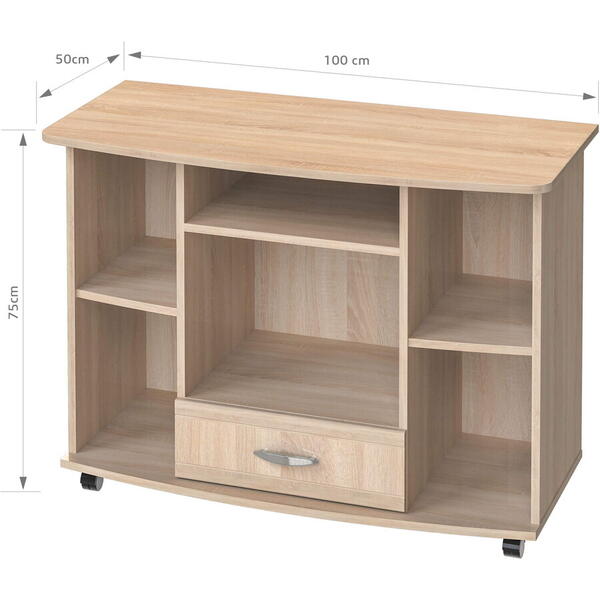 Comoda tv role sonoma 100x50x75 Marcel Prod