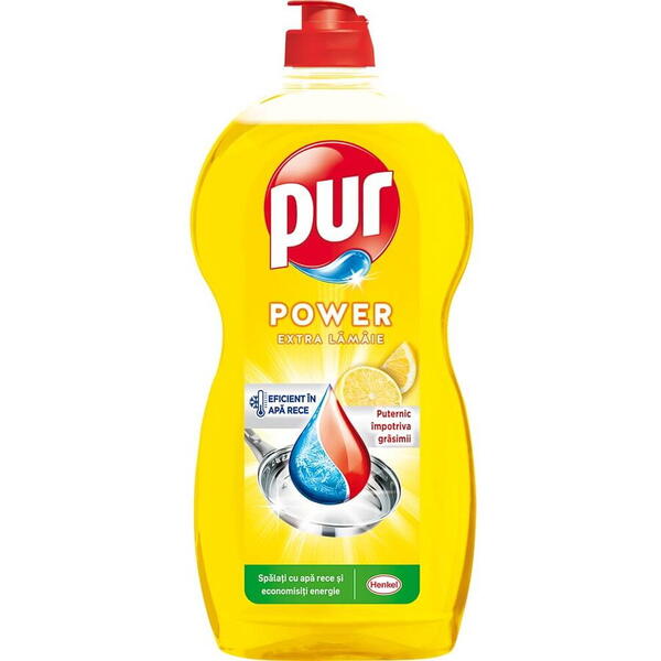 Detergent lichid pentru vase Pur power lemon 1200ml hepb6120