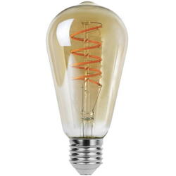 Bec filament led e27 st64 4w 300lm 2200k amber 240v 1358 Rabalux