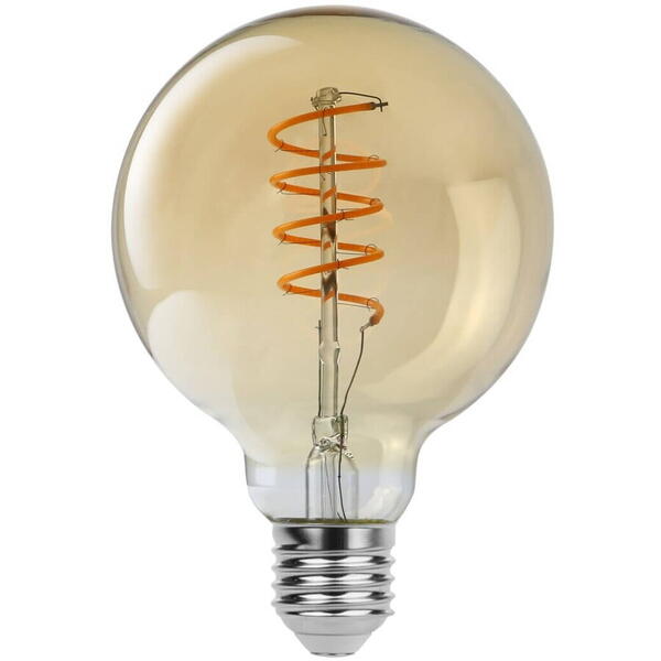 Bec filament led e27 g95 4w 350lm 2200k amber 240v 1419 Rabalux