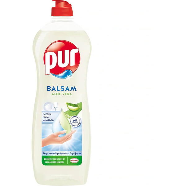 Detergent lichid pentru vase Pur balsam aloe vera 750ml hepb3600