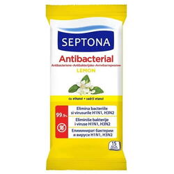 Servetele antibacteriene cu lamaie 15 bucati